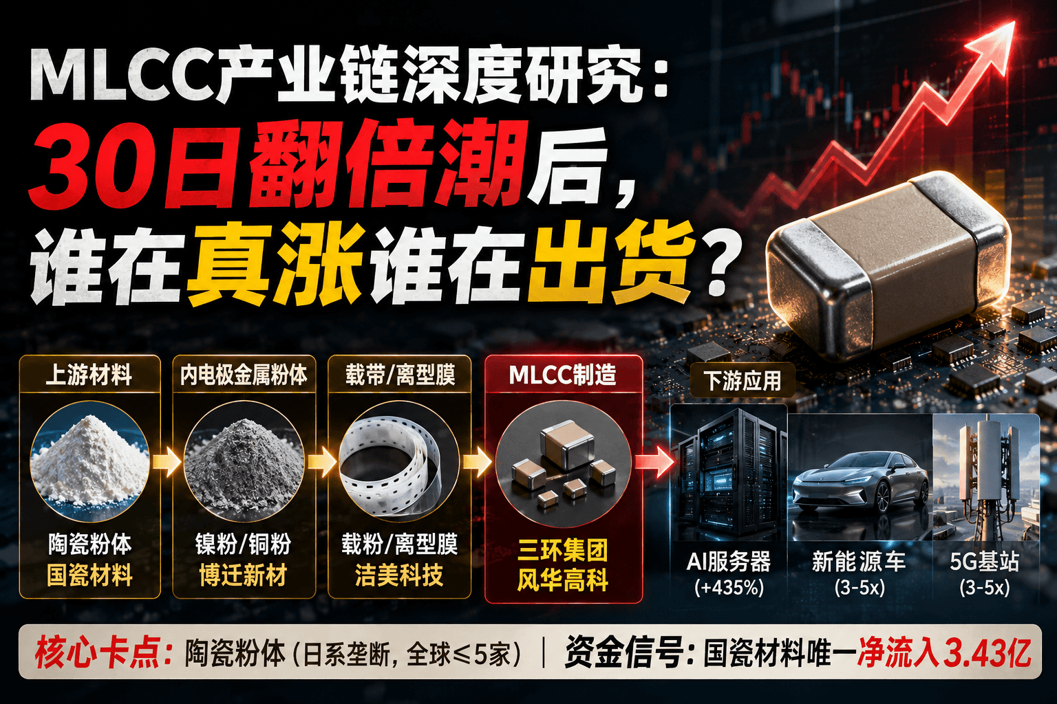 MLCC产业链深度研究：30日翻倍潮后，谁在真涨谁在出货？