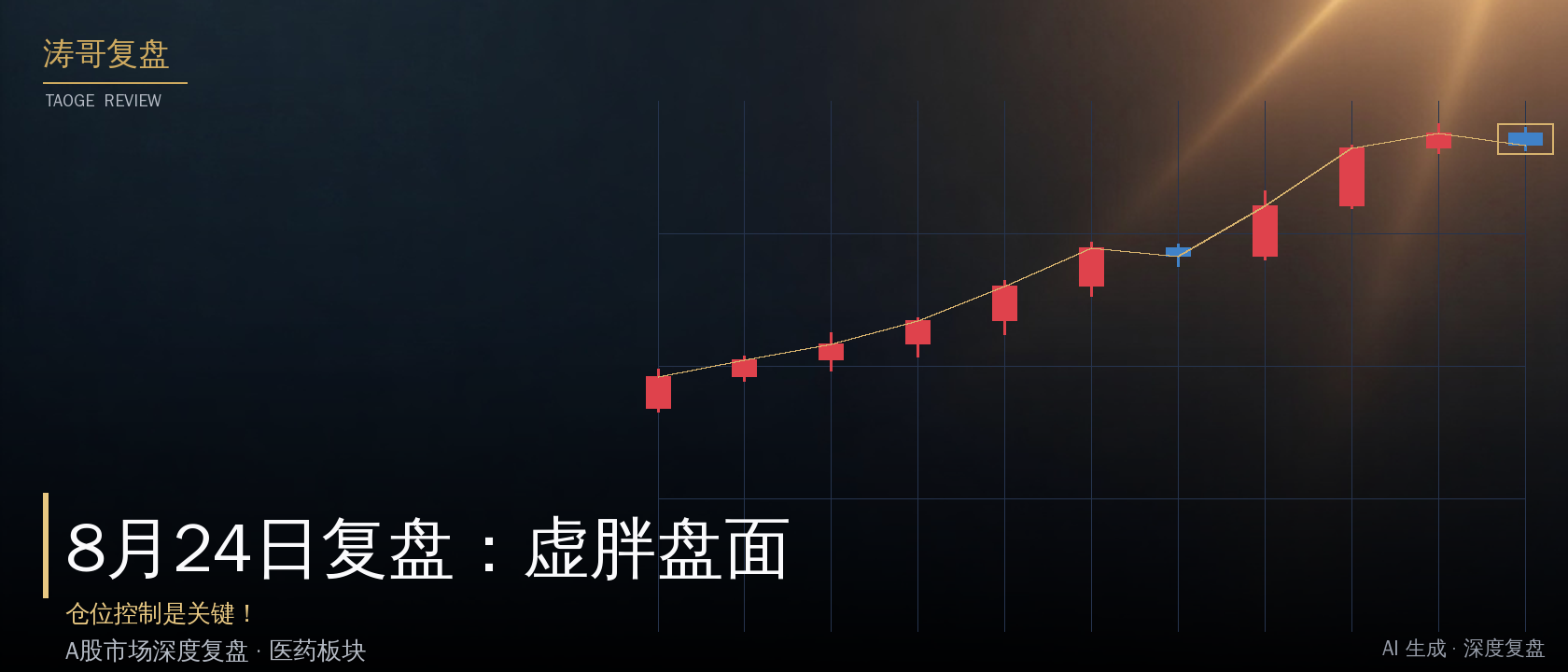 8月24日复盘：虚胖盘面，仓位控制是关键！